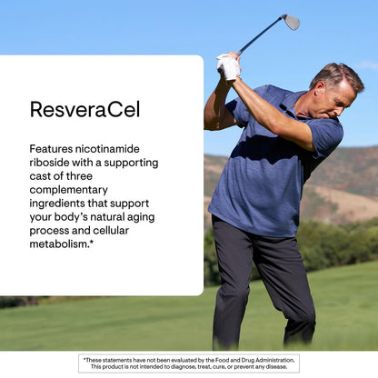 THORNE - ResveraCel - Nicotinamide Riboside with Quercetin Phytosome & Resveratrol - Supports Healthy Aging, Methylation, Cellular Energy Production & Metabolism THORNE