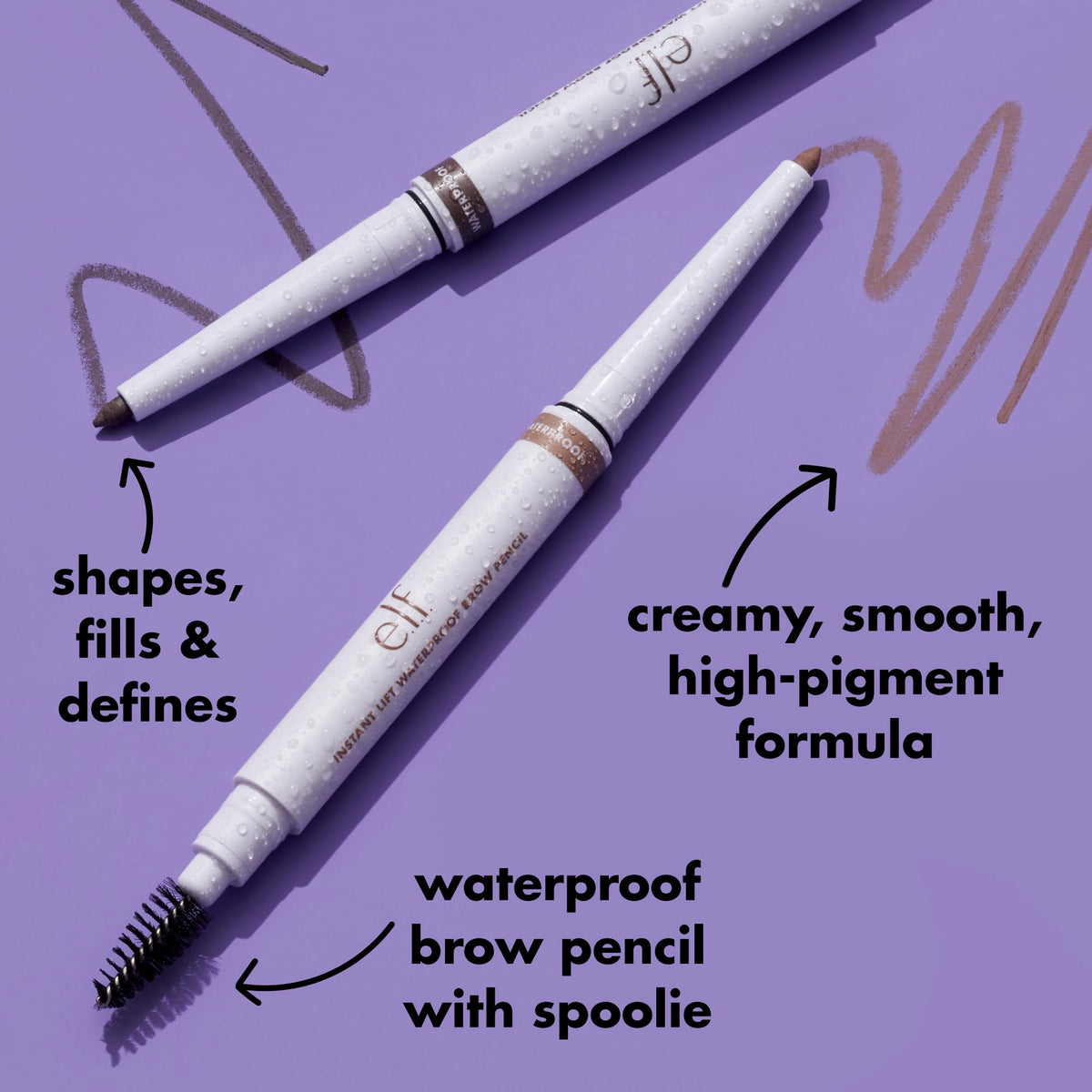 e.l.f. Instant Lift Waterproof Eyebrow Pencil, Deep Brown e.l.f.