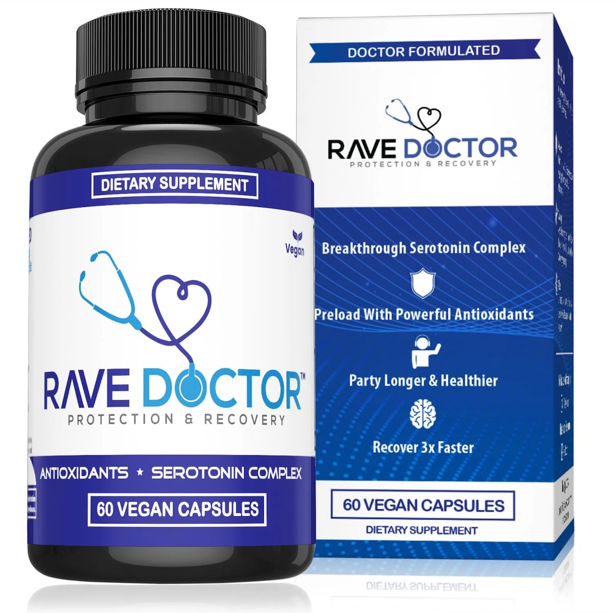 Rave Doctor 5 HTP Supplement - Essential Rave Vitamins for Festival Goers, Rave Accessories, Festival Essentials, Festival Gear, Rave Essentials, 5htp Supplement Rave Doctor buy australia supplements