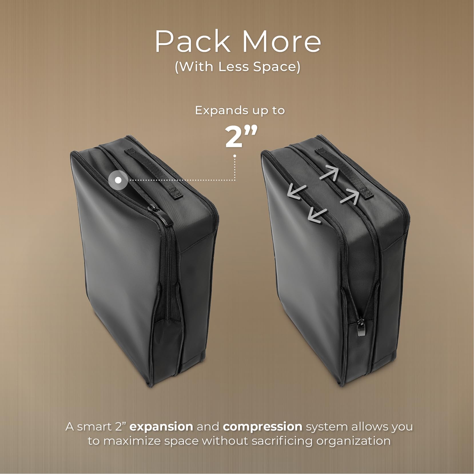 Briggs & Riley Compression Packing Cube Set for Women & Men - Bag Organizer for Checked Suitcase & Luggage, Pack Accessories for Vacation - 3-Piece, Black Gsupps Australia