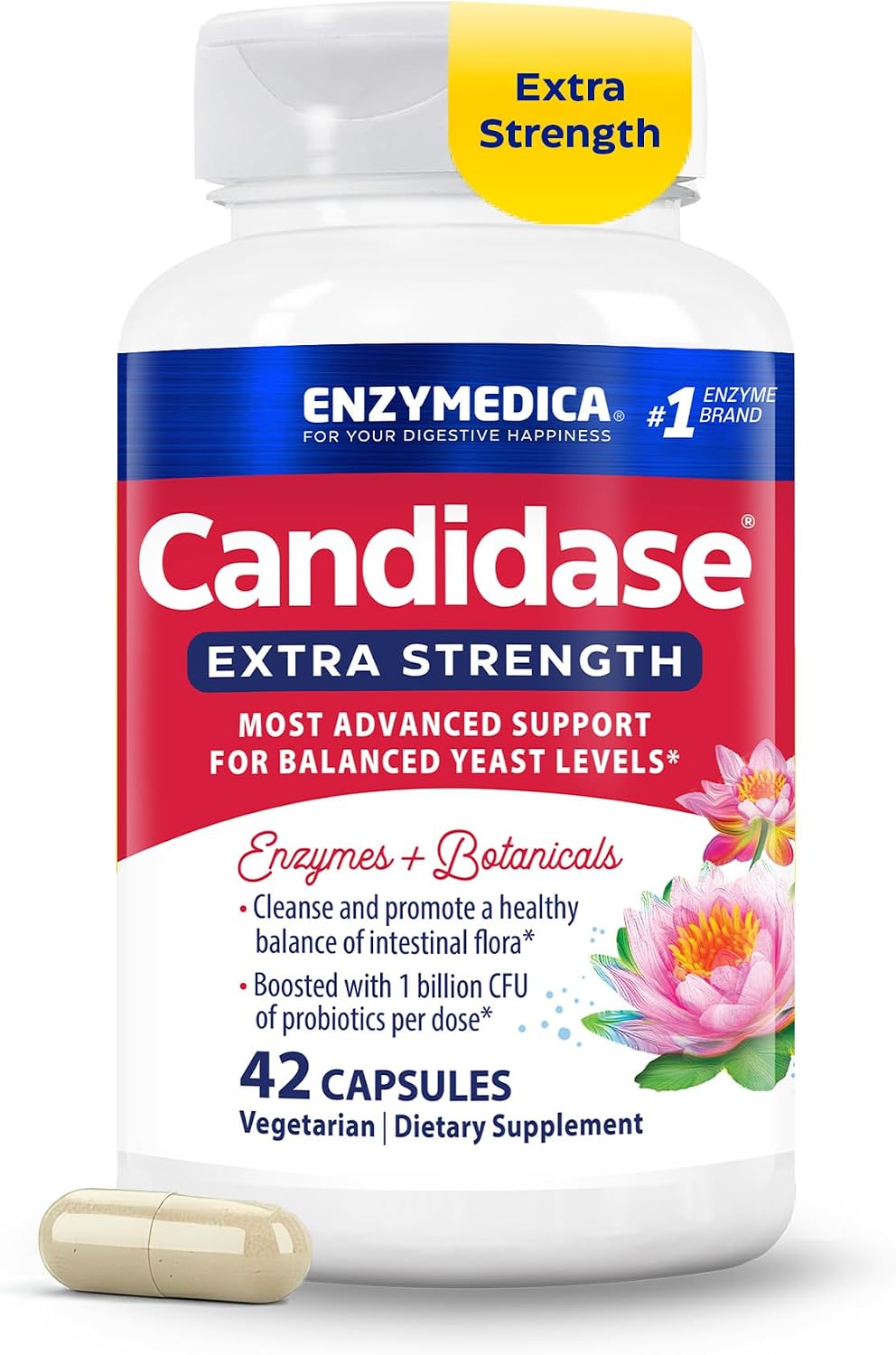 Enzymedica Candidase Extra Strength - 42 Capsules Gsupps Australia