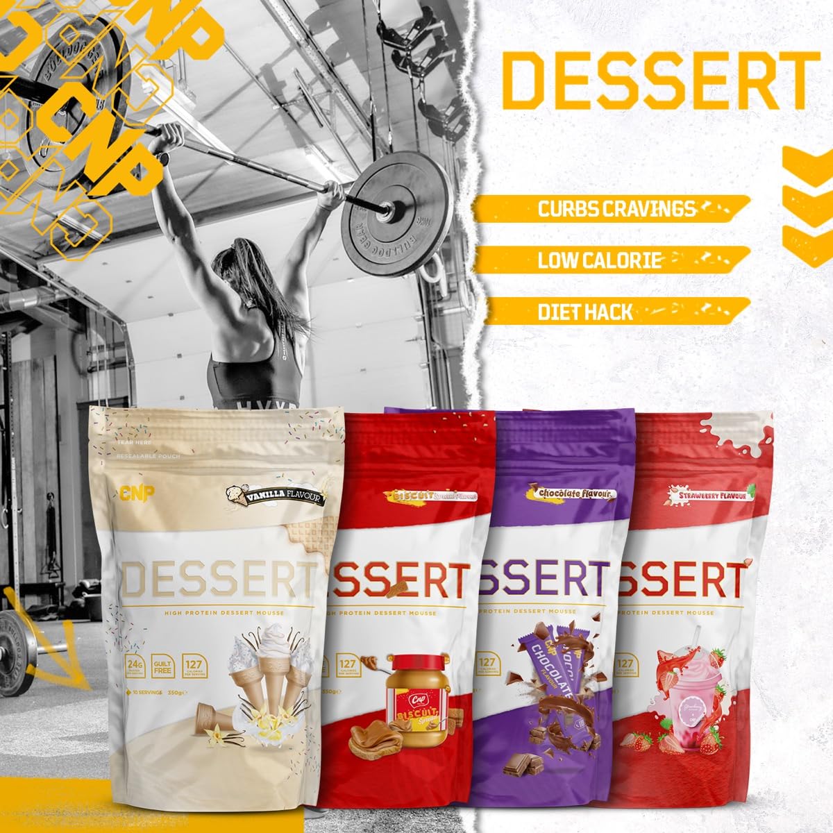 CNP Professional High Protein Dessert Mix, 25g of Dual Release Protein with Micellar Casein CNP Professional buy australia supplements