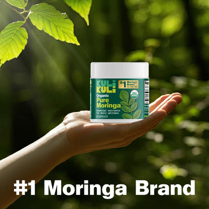 KULI KULI Organic Pure Moringa Capsules, 60 CT Kuli Kuli