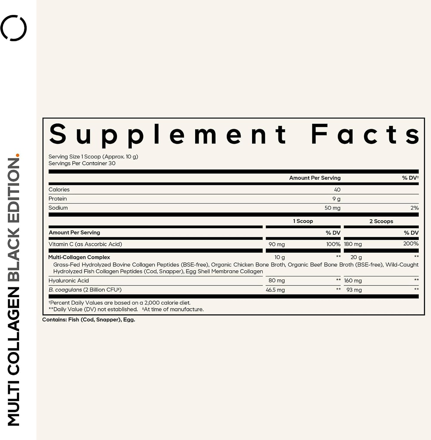 Codeage Multi Collagen Peptides Powder, Probiotics, Vitamin C, 10.58 Oz | Five collagen types with probiotics, vitamin C, hyaluronic acid. Grass-fed, hydrolyzed. Unflavored. Non-GMO.