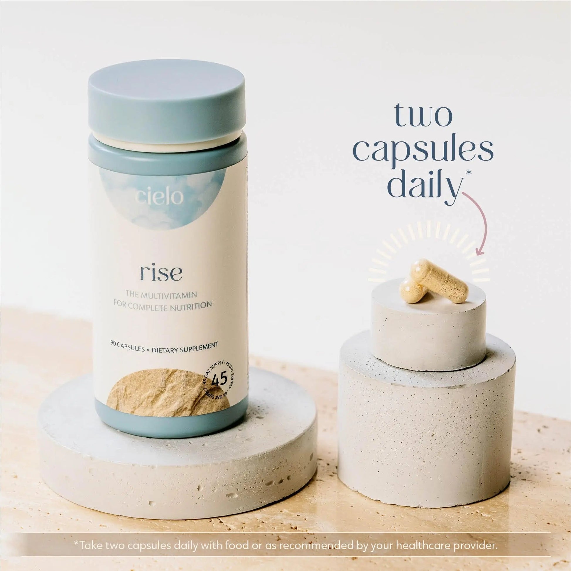 Cielo Rise Multivitamin for Women and Men - Vitamin A, C, D3, E K2, & More - Magnesium Glycinate, Citrate, and Malate for Digestive Support Cielo buy australia supplements