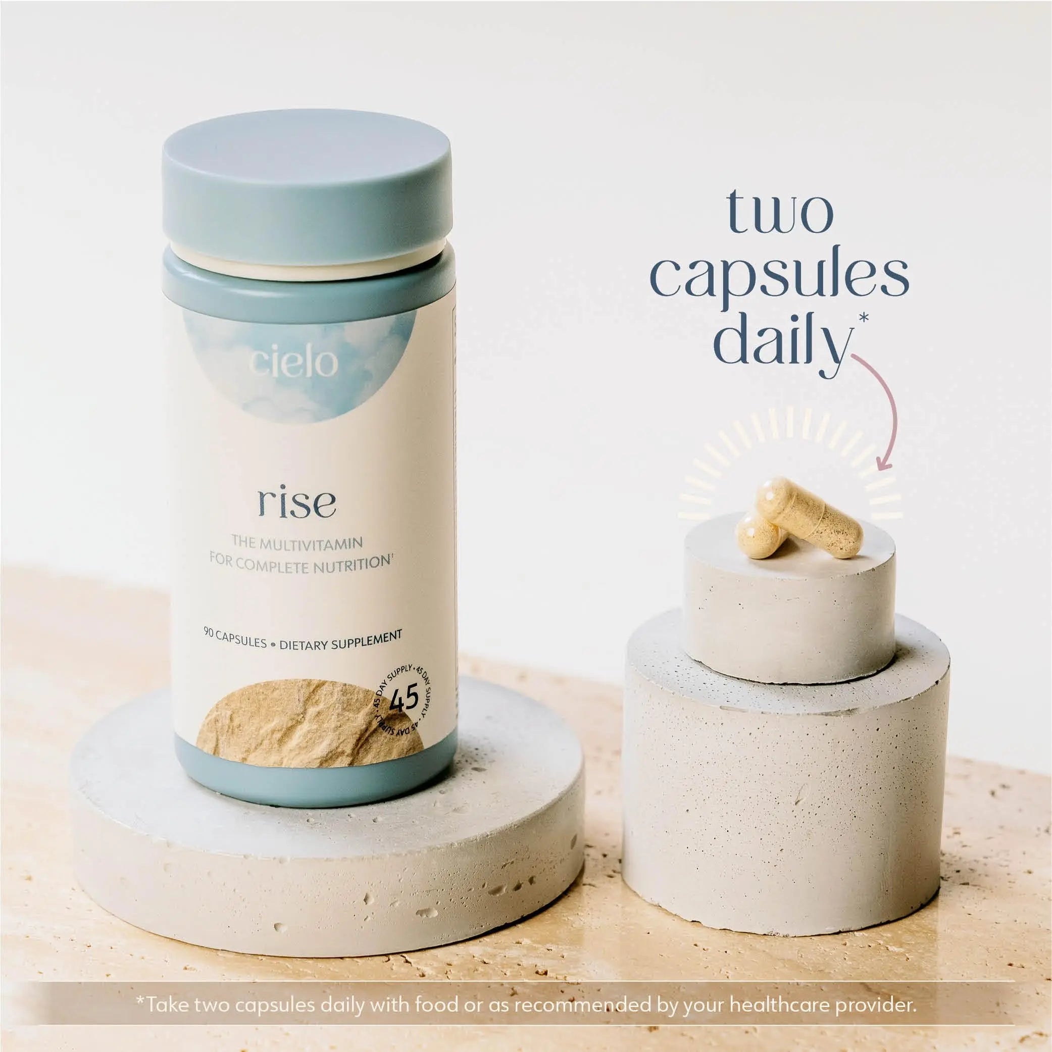 Cielo Rise Multivitamin for Women and Men - Vitamin A, C, D3, E K2, & More - Magnesium Glycinate, Citrate, and Malate for Digestive Support Cielo buy australia supplements