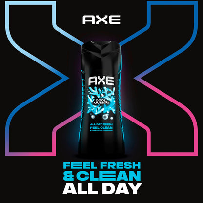 AXE Cool Ocean Men's Body Wash With Essential Oils 16 fl oz AXE