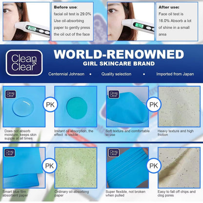 Clean & Clear Oil Control Film, 5 Pack of 60 Sheets (300 Sheets Total) Clean & Clear