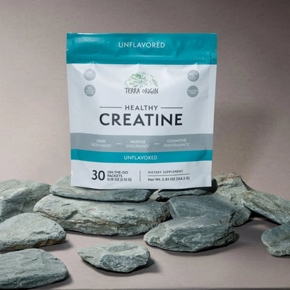 TERRA ORIGIN Healthy Creatine Micronized Monohydrate Powder | 30 Stick Packs | Support for Muscle and Cognitive Performance* | Supplement for Women and Men TERRA ORIGIN