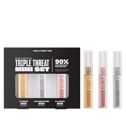 Babe Original Triple Threat Mini Set, Lash & Brow Serums, 3-Pack BABE ORIGINAL