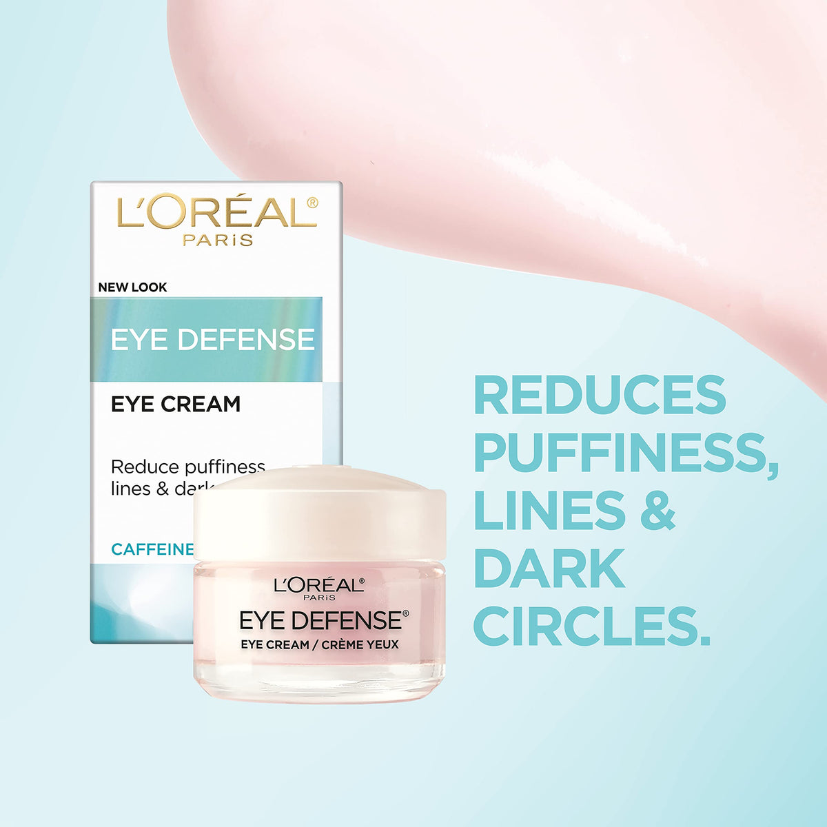 L'Oreal Paris Dermo-Expertise Eye Defense Eye Cream with Caffeine and Hyaluronic Acid 0.5 oz L'Oreal Paris