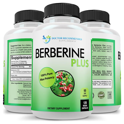 DOCTOR RECOMMENDED SUPPLEMENTS Plus 1200mg Per Serving - 120 Veggie Capsules with Royal Jelly DOCTOR RECOMMENDED SUPPLEMENTS