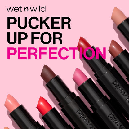 wet n wild Mega Last Matte Lip Color, Semi Matte Hyaluronic Acid Infused, Long Lasting Full Coverage for a Nourishing Pout, Cruelty-Free & Vegan - Bare it All wet n wild