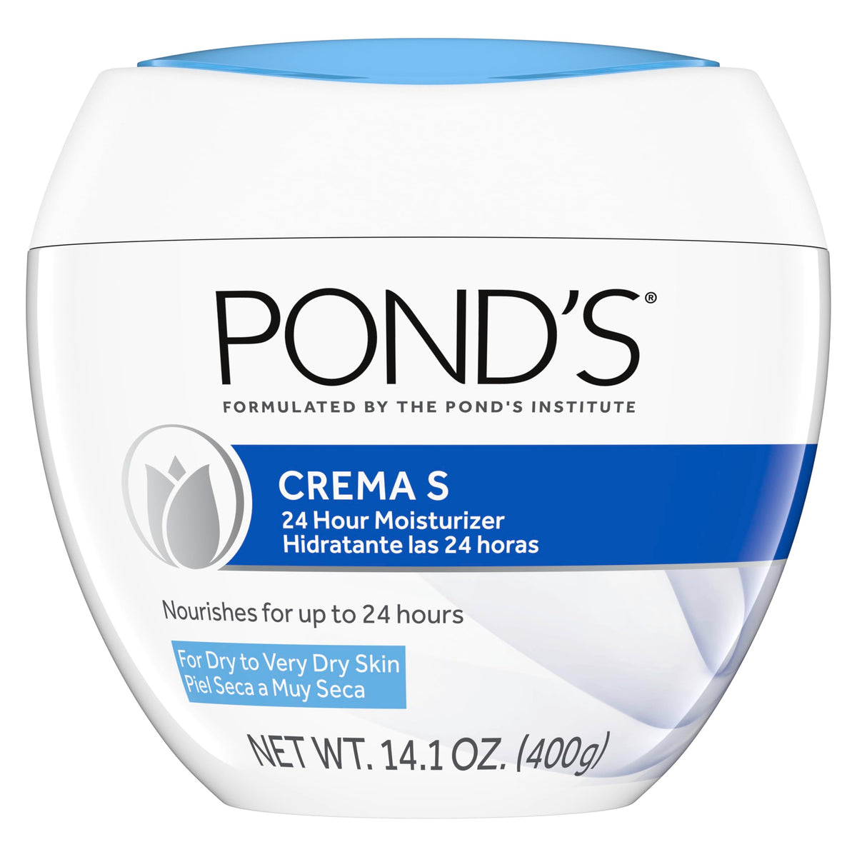 Pond's Nourishing Moisturizing Cream, Crema S, Fragrance Free, Ivory, 14.1 Oz POND'S