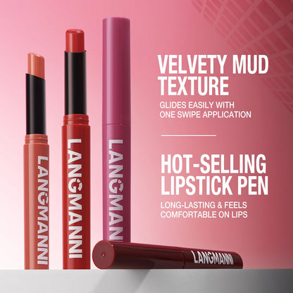12Pcs Velvet Matte Lipstick Set, Nude to Dark Shades, Long-Lasting,Color A Jolilab