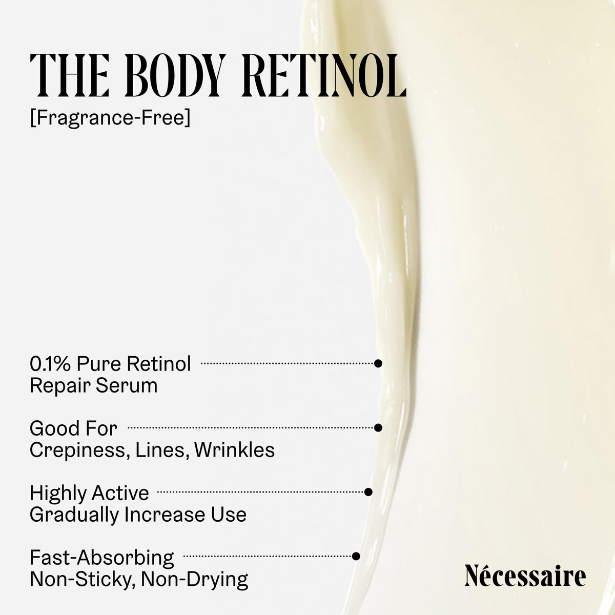 The Body Retinol. Firming Retinol Body Lotion - 0.1% Pure Retinol + 10% AHA Nécessaire