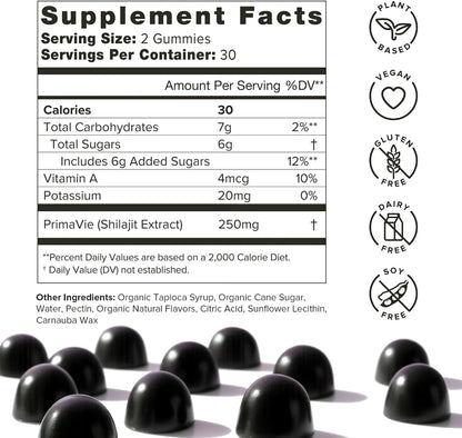 Organifi Shilajit Gummies - Himalayan Shilajit for Men and Women with PrimaVie Shilajit, 40-Plus Trace Minerals, and More - Hormone Balancer, Boosts Cellular Energy, Beats Fatigue, and More, 60 Count Gsupps Australia