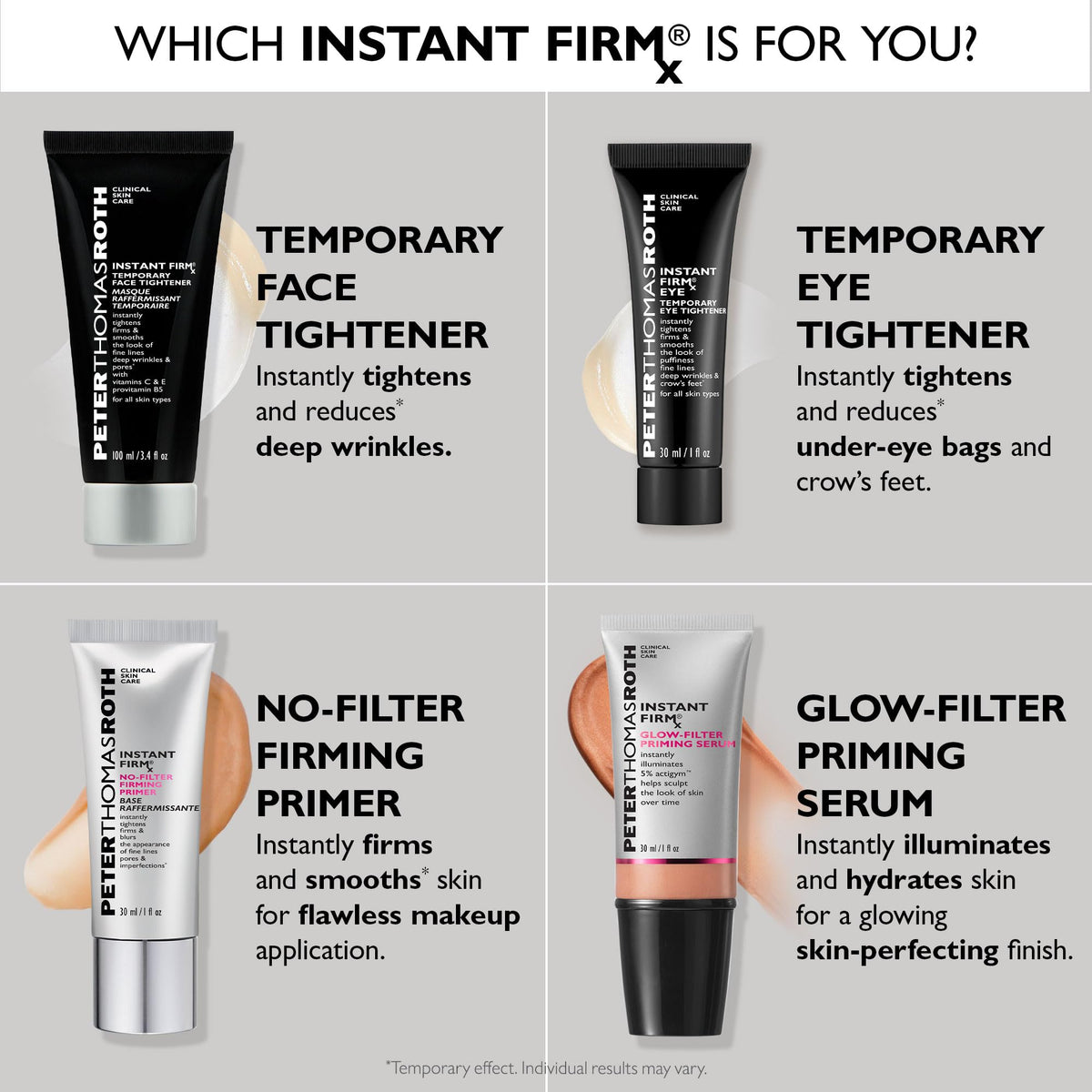 Peter Thomas Roth | Instant FIRMx® No-Filter Primer, Instant Skin Tightener, Skin Firmer, Makeup Primer For Face, Blurring Face Primer Peter Thomas Roth