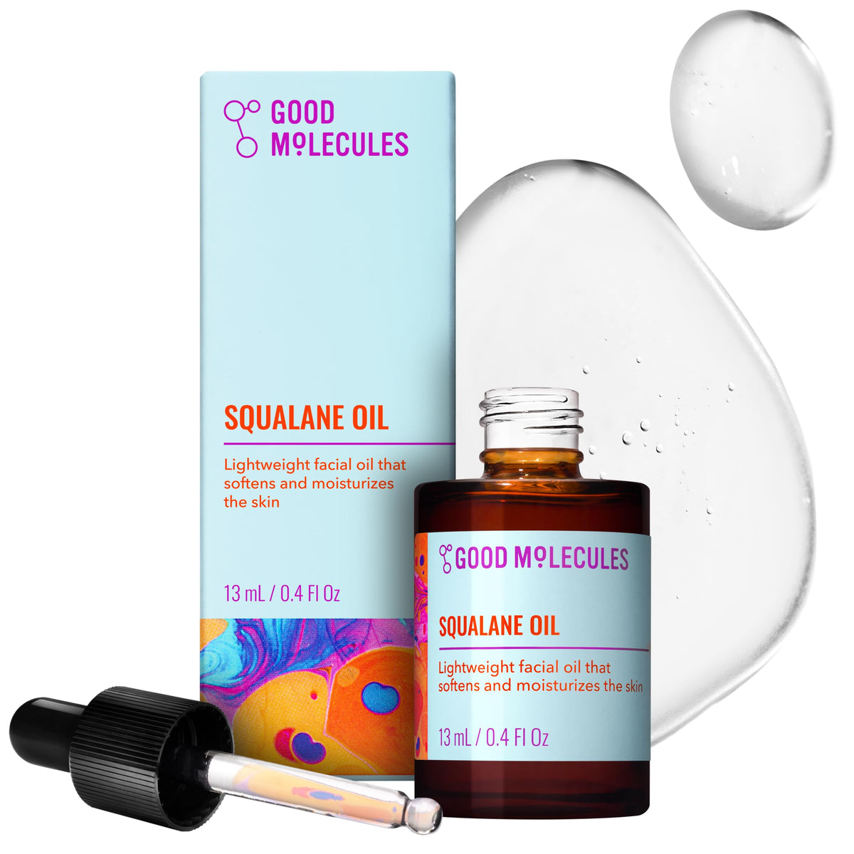 Good Molecules Squalane Oil for Face, Lightweight Facial Oil, 13 ml Good Molecules