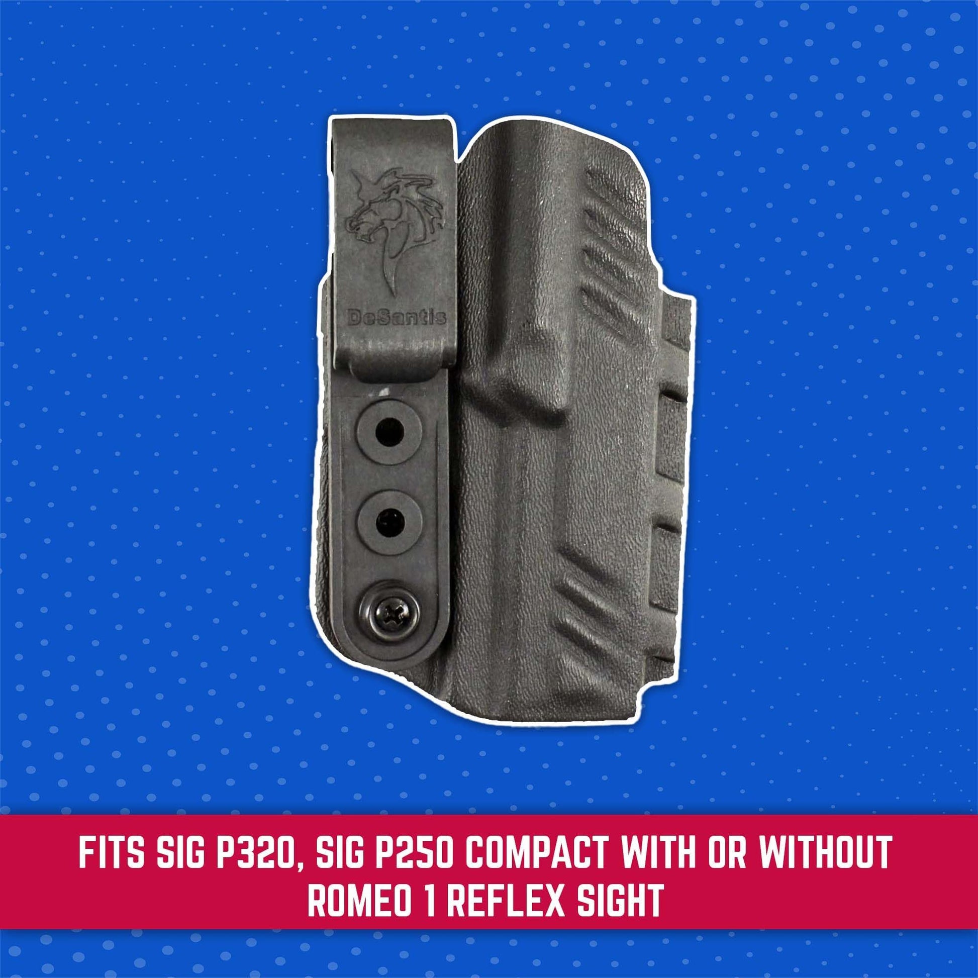 DeSantis Slim-Tuk - IWB Holster for Men and Women, Pistol Holster for Concealed Carry, Suitable for Appendix Wear, Ambidextrous, Made with Kydex, Adjustable Tension, Tuckable 360 C-Clip Gsupps Australia
