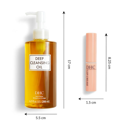 DHC Deep Cleansing Oil and Lip Cream Set, J-Beauty Bestsellers, 2-Piece Set DHC