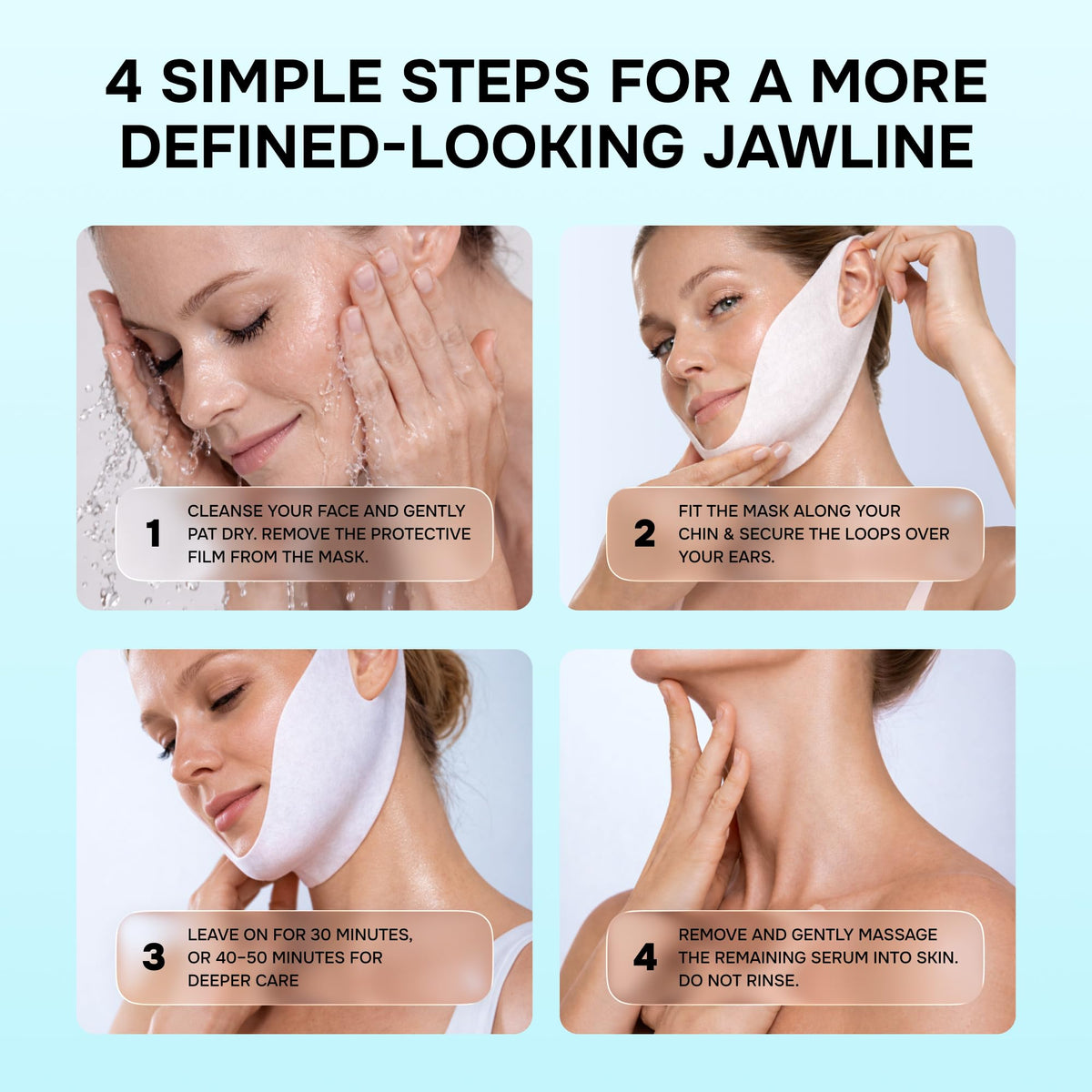 V Line Lifting Mask with Collagen Retinol Hyaluronic Acid Niacinamide 7 pcs SimplyVital
