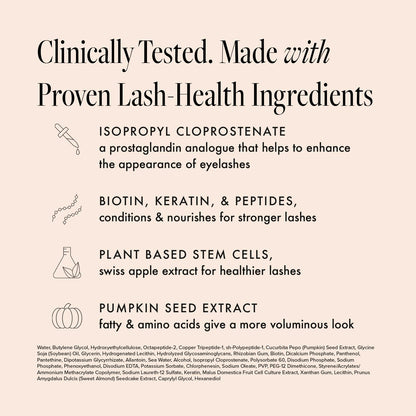 Borboleta Lash Serum, Eyelash Serum for Longer, Thicker, and Fuller Looking Natural Eyelashes Borboleta