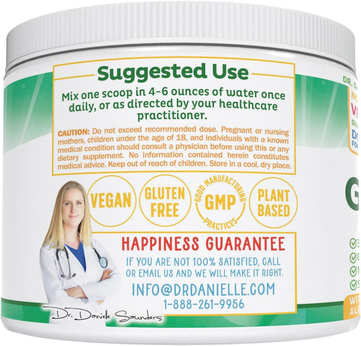 Leaky Gut Support Powder | L-Glutamine Gut Lining Digestive Drink Mix | Gluten-Free Doctor Crafted Botanical Formula | Gut Assist by Dr. Danielle Doctor Danielle