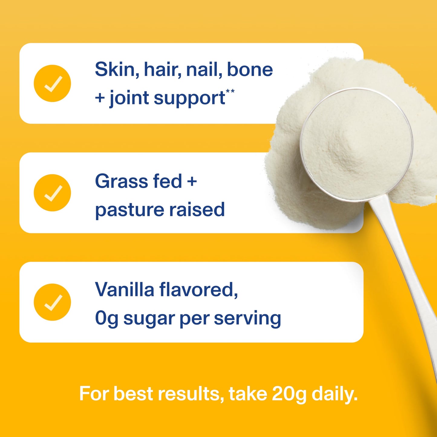 Vital Proteins Collagen Peptides Powder Vanilla - Supports Hair, Skin, Nails, Bones, Joints, Powder for Women Vital Proteins