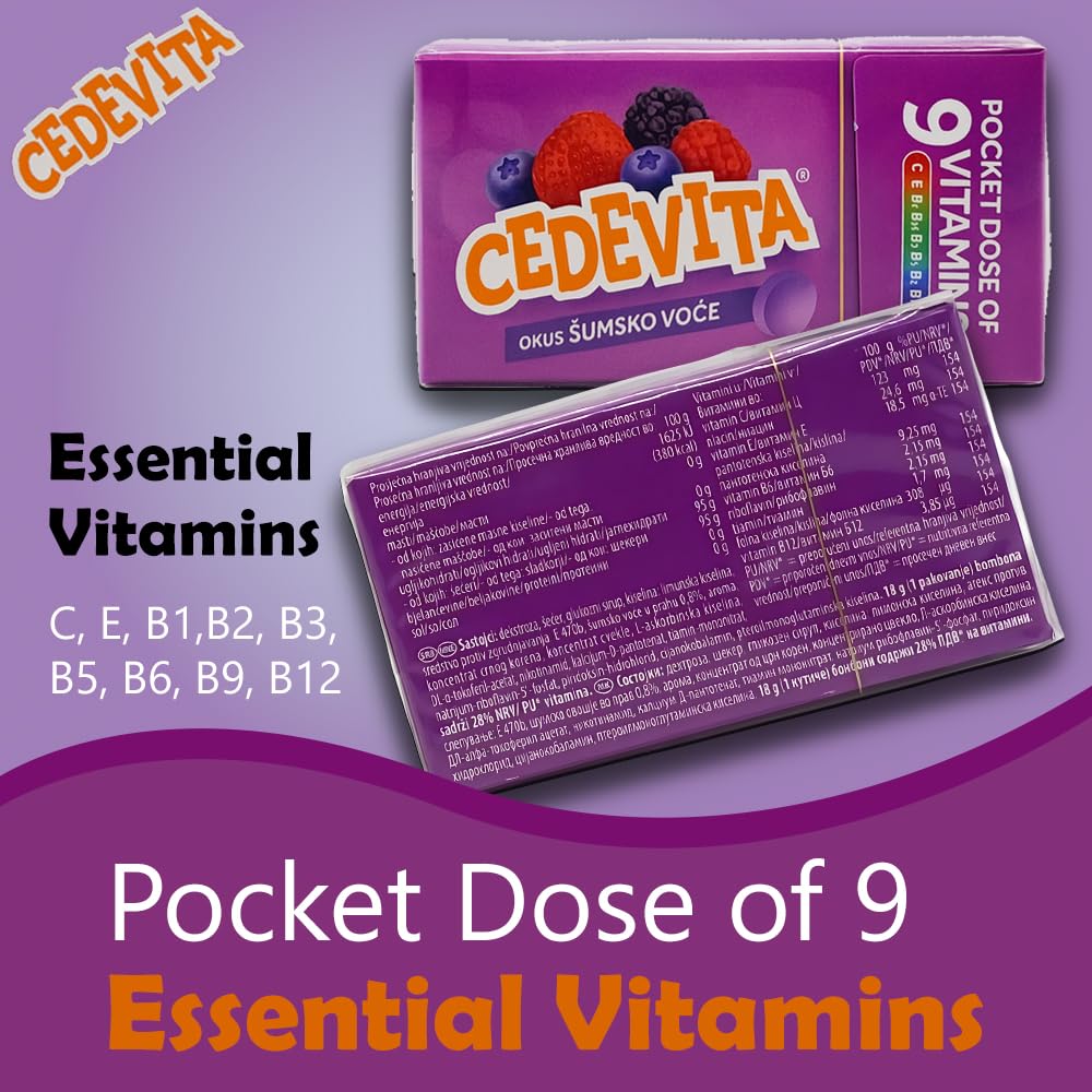Cedevita Multivitamin Healthy and Sweet Candies - Pack of 8 (Forest Fruit) SORINA buy australia supplements