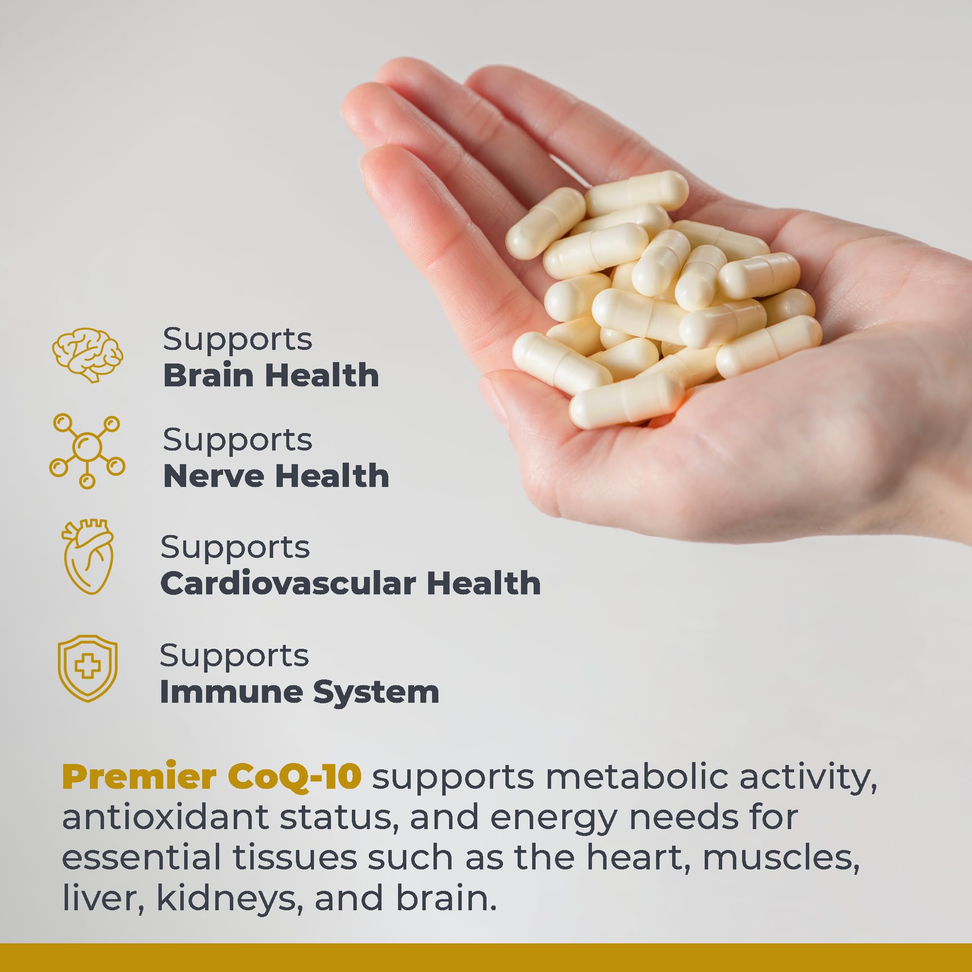 Premier Research Labs CoQ10 - Coenzyme Q10, Co Q 10 Supplement, 100mg Capsules, Ubiquinol Co Enzyme Q-10 with Red Algae & MCT Oil - 60 Vegetarian Capsules Premier Research Labs buy australia supplements