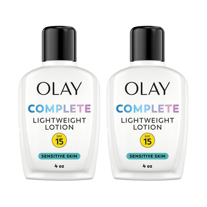 Olay Face Moisturizer, Complete with Sunscreen SPF 15, Daily Facial Lotion for Normal Skin, Lightweight Hydrating Broad Spectrum Sun Protection Olay