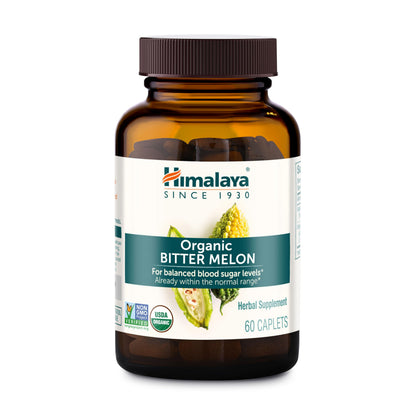 Himalaya Organic Bitter Melon - Herbal Glucose Metabolism Support - USDA Organic, Non-GMO, Vegan, Gluten Free Himalaya