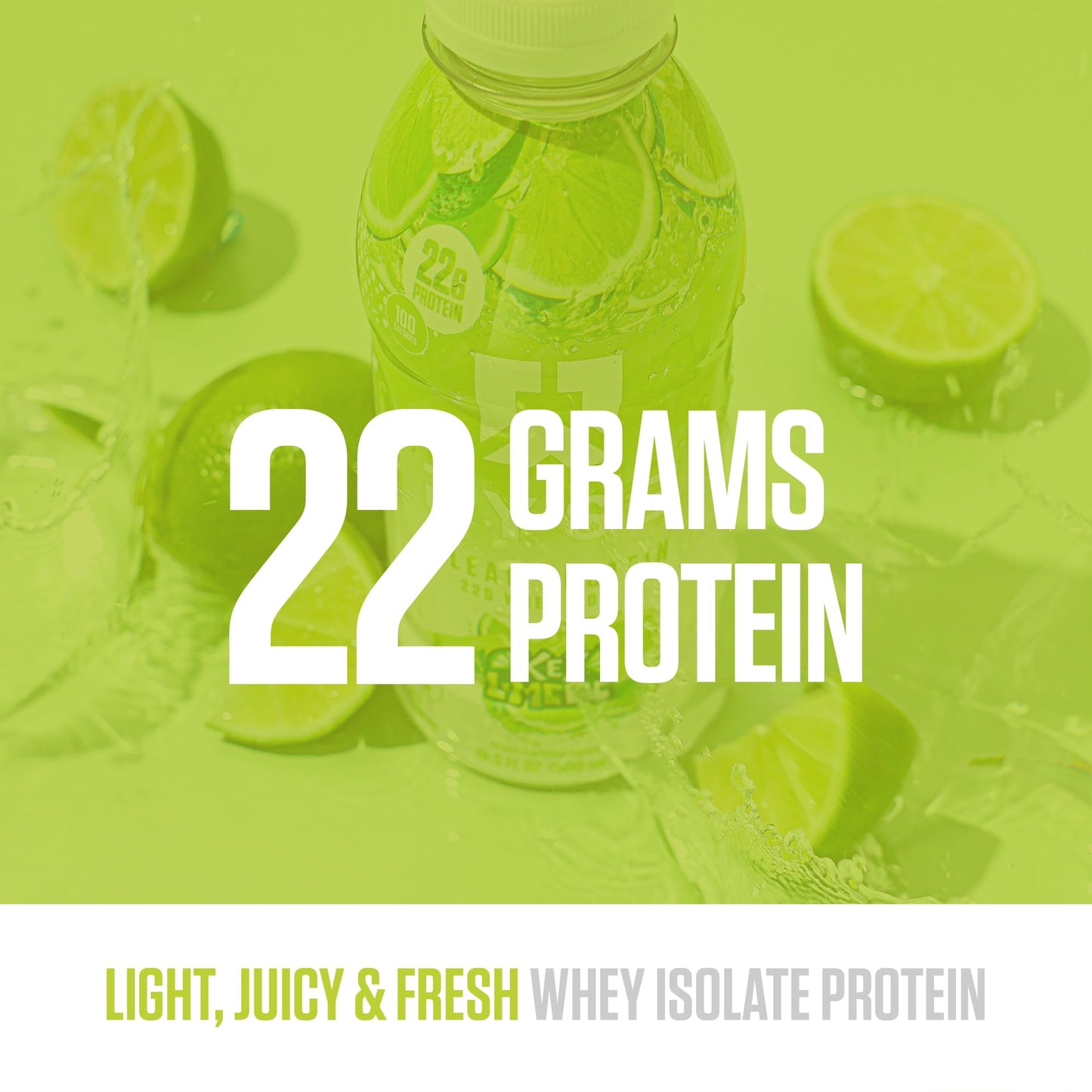 RYSE Clear Protein Drink - Variety Pack - 100 Calories, 22g Whey Isolate Protein Shake, Sugar-Free, 0g Fat & Lactose-Free - Refreshing Ready-to-Drink Beverage - 16.9 fl oz Bottles (12-Pack)
