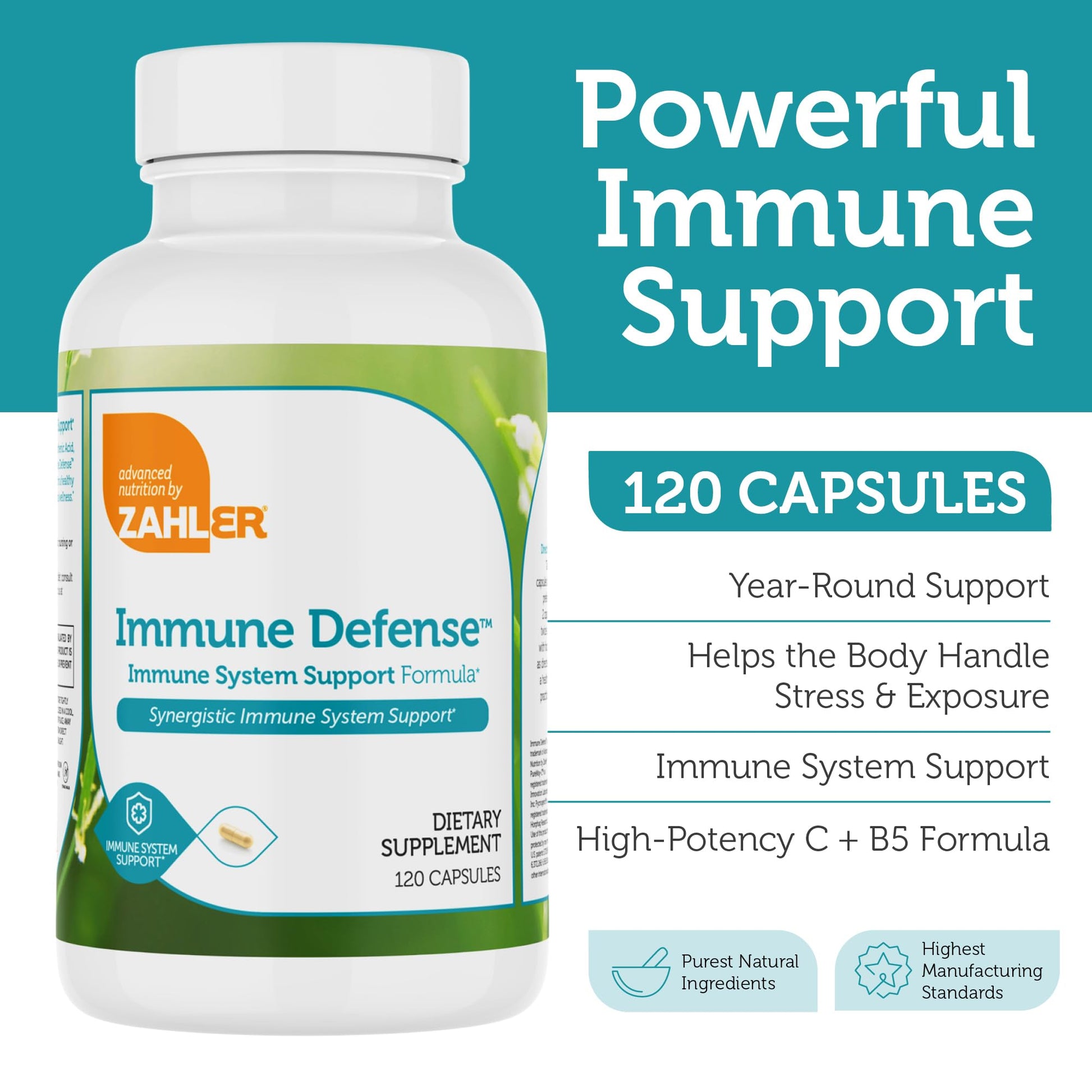 Zahler Immune Defense, Immune System Support, Certified Kosher, 120 Capsules Zahler buy australia supplements