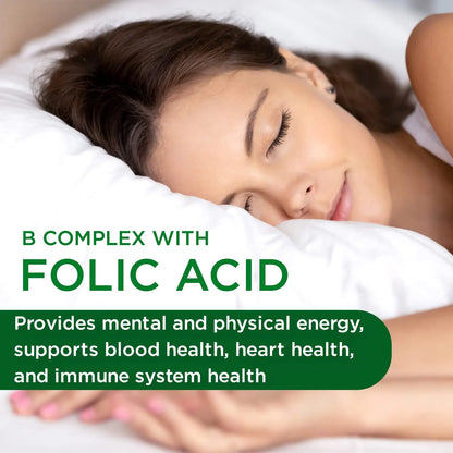 EMERALD LABS B-Healthy - Vegan Vitamin B Complex - Includes Methylated Folic Acid & Full Spectrum B Vitamins - Supports Immune, Brain & Heart Health EMERALD LABS