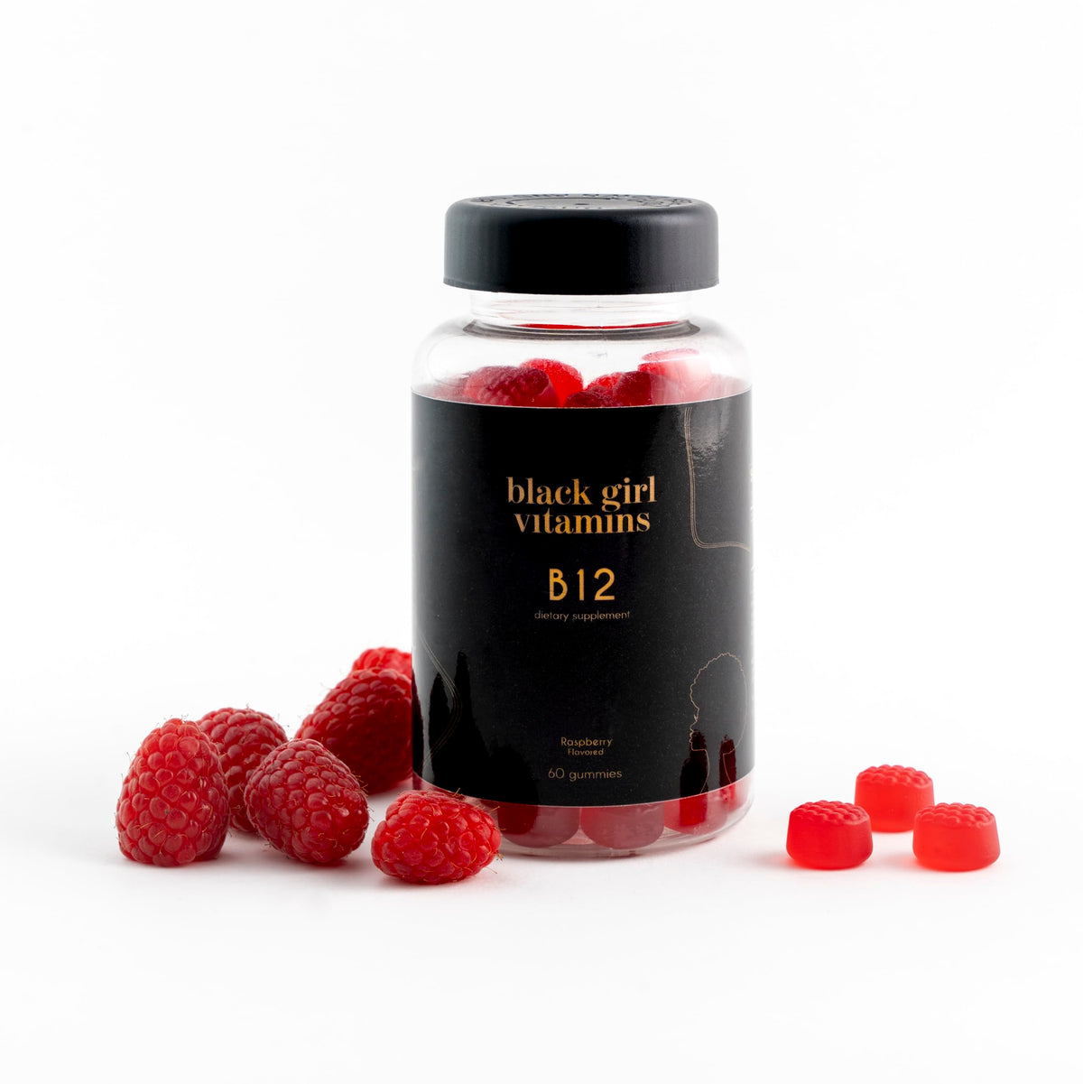 Black Girl Vitamins - Vitamin B12 Gummies, for Energy, Metabolism & Nervous System Support, 1000 mcg Cyancobalamin B12 per Serving Black Girl Vitamins