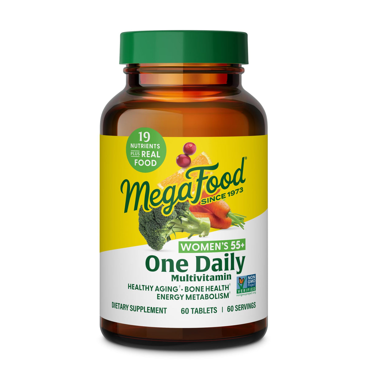MegaFood, Women Over 55 One Daily, Supports Optimal Health and Wellbeing, Multivitamin and Mineral Dietary Supplement MegaFood