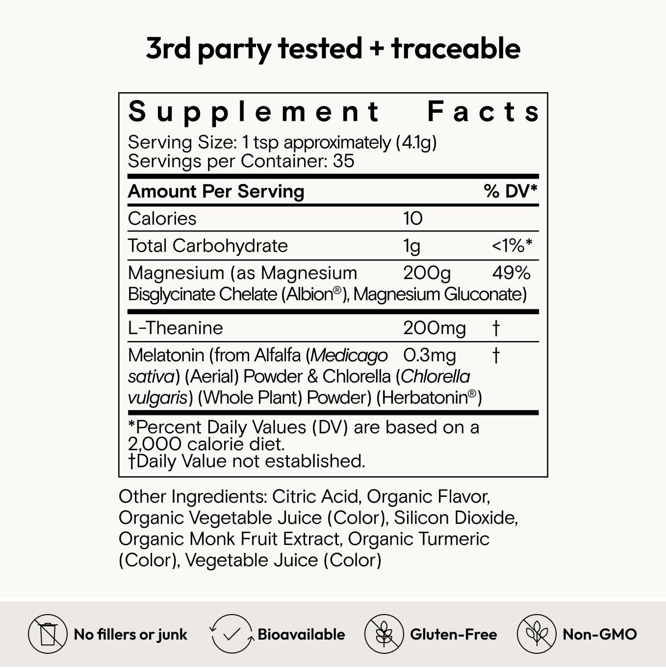Moon Juice Magnesi-Om Magnesium Powder Supplement - Chelated Magnesium Complex + L-Theanine Blend for Rest, Relaxation & Regularity - Vegan, Non-GMO & No Sugar, Berry, 4.2 oz, 30 Servings