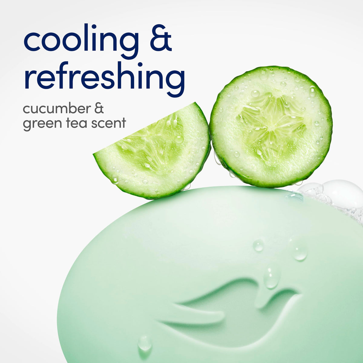 Dove Beauty Bar Soap Cool Moisture Cucumber & Green Tea Scent 6 Bars 3.75oz Dove