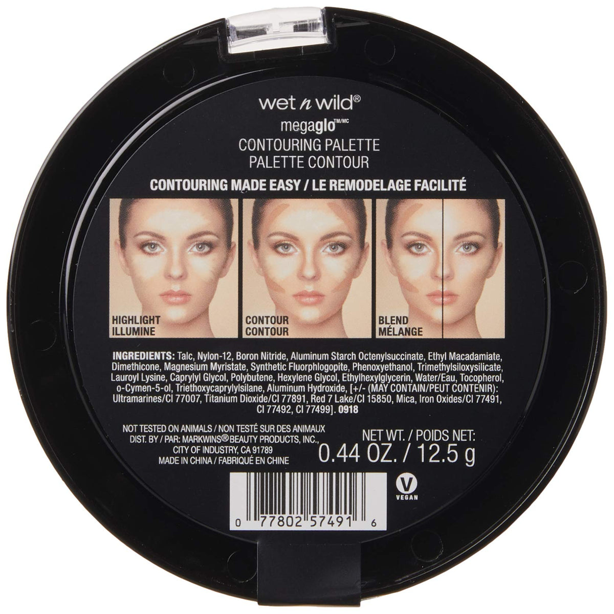 wet n wild MegaGlo Contour Palette, Dulce De Leche | Contouring Powder Face Kit | Flawlessly Sculpted Face wet n wild