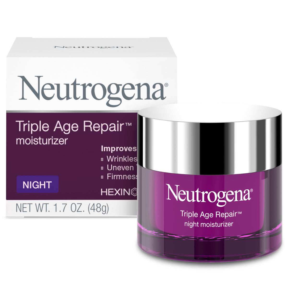 Neutrogena Triple Age Repair Night Face Moisturizer, 1.7 oz Neutrogena