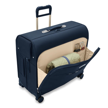 Briggs & Riley Deluxe Wardrobe Spinner - Checked Luggage for Travel, Suitcases with Wheels, Softside Rolling Bag for Men & Women, Built in Hook for Clothes - Baseline Collection, Black Gsupps Australia
