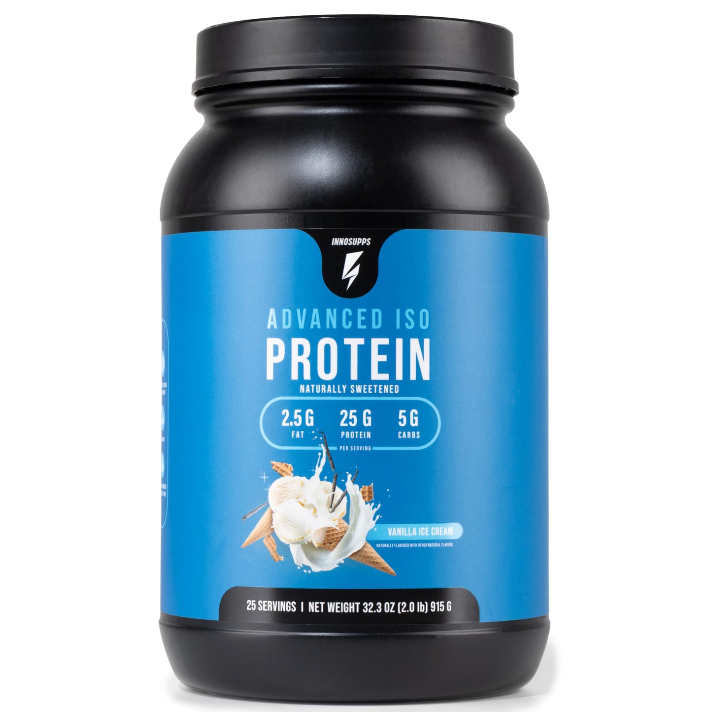 InnoSupps Advanced Iso Protein | 100% Whey Isolate Protein Powder | No Artificial Sweeteners| Low Fat, Low Carbs | 25g of Protein | Hormone Free, Gluten Free, Soy Free |(Caramel Coconut Cookie)