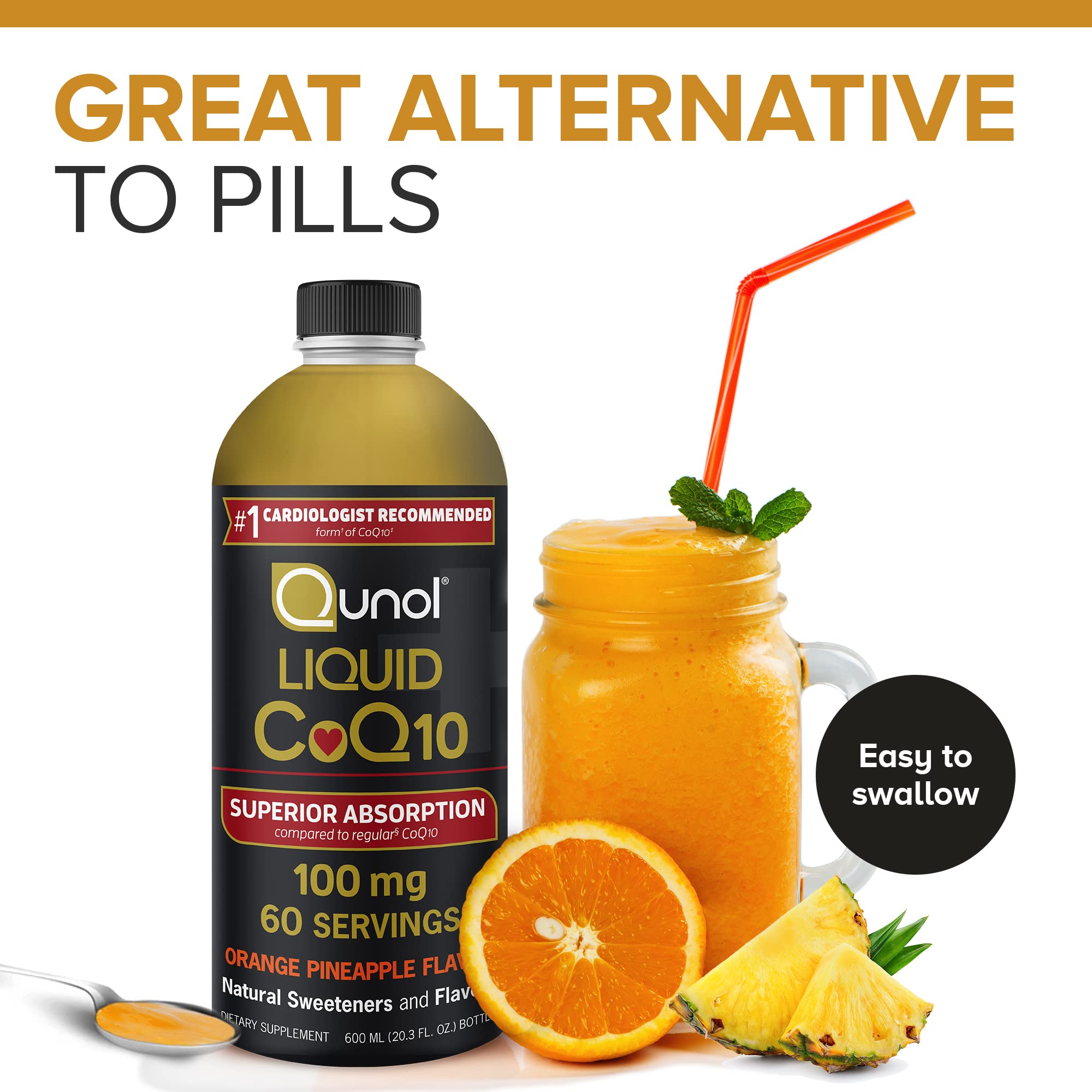 Qunol Liquid CoQ10 100mg, Superior Absorption Natural Supplement Form of Coenzyme Qunol buy australia supplements