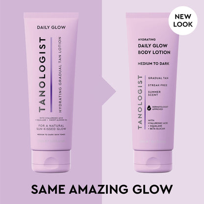 Tanologist Hydrating Daily Glow Body Lotion, Medium/Dark, 8.45 fl oz Tanologist