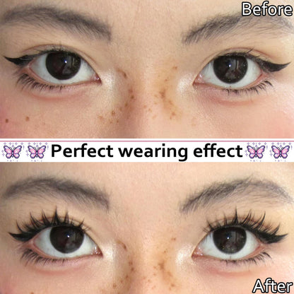 Manga Lash Clusters Wispy Eyelash Clusters Spiky Anime Lashes (Cutey) Fyonas