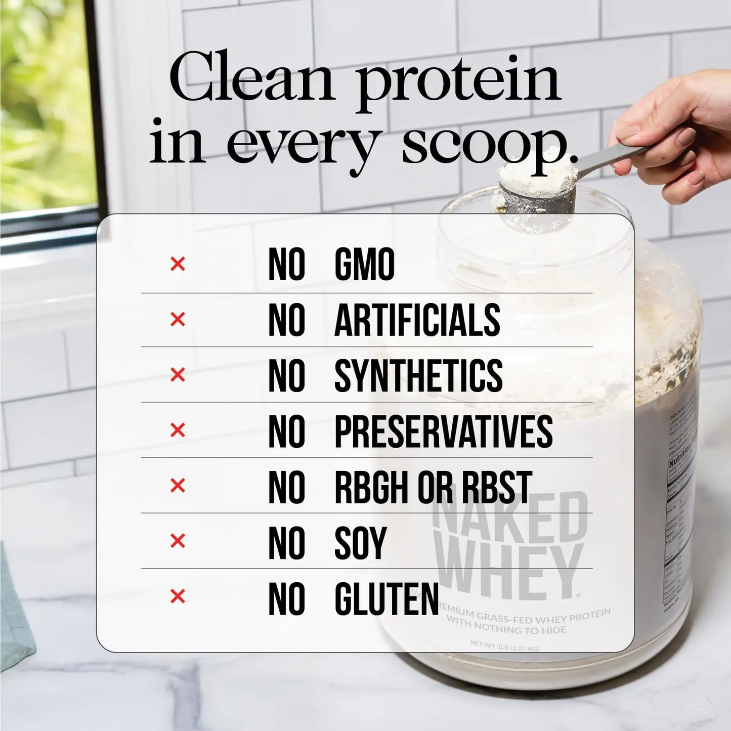 NAKED Chocolate Whey Isolate Protein - Only 6 Ingredients, 30g Grass-Fed Protein, Undenatured, No GMO, No Soy, Gluten-Free, No Preservatives - 24 Servings NAKED