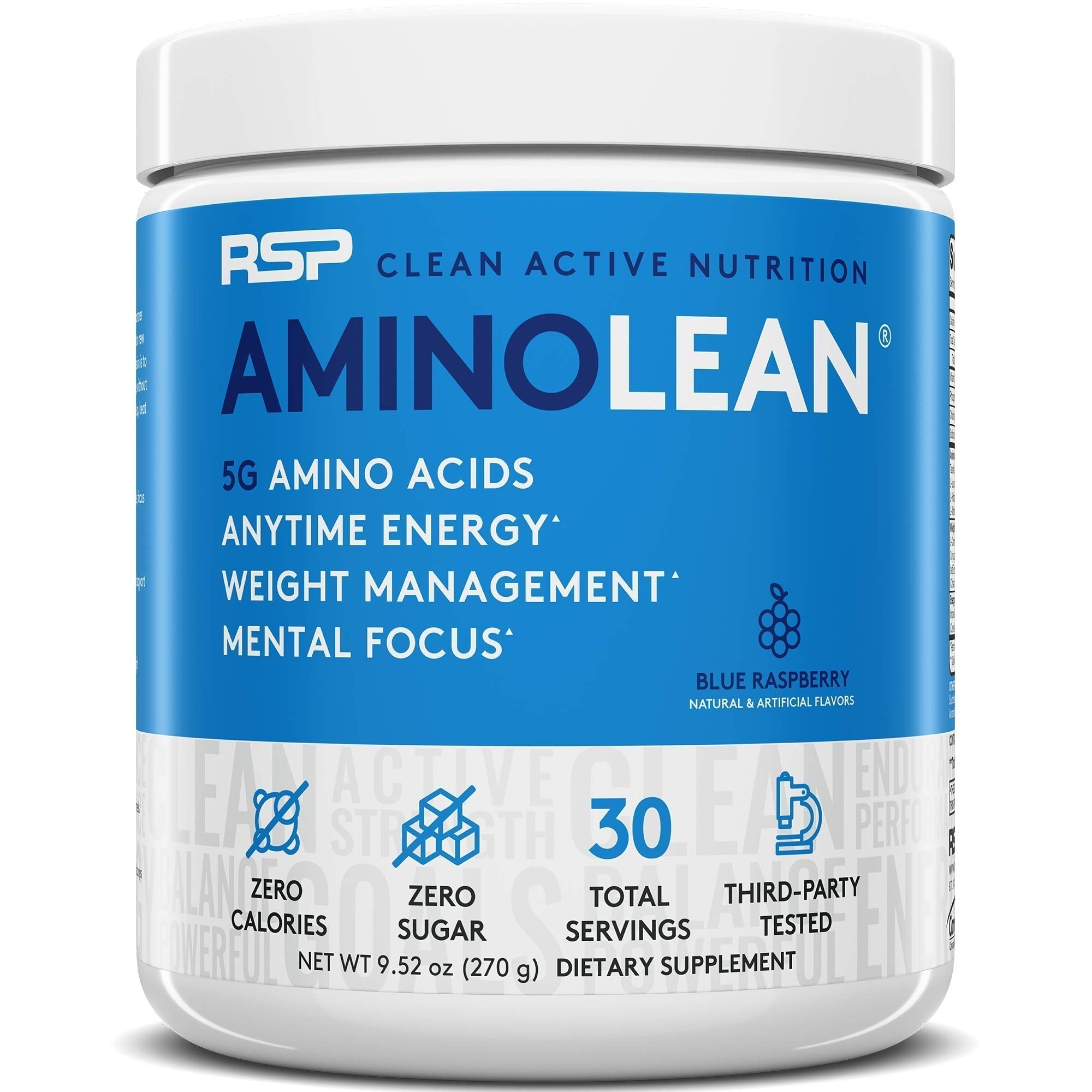 RSP NUTRITION AminoLean Pre Workout Energy (Blue Raspberry 30 Servings) with AminoLean RSP NUTRITION buy australia supplements