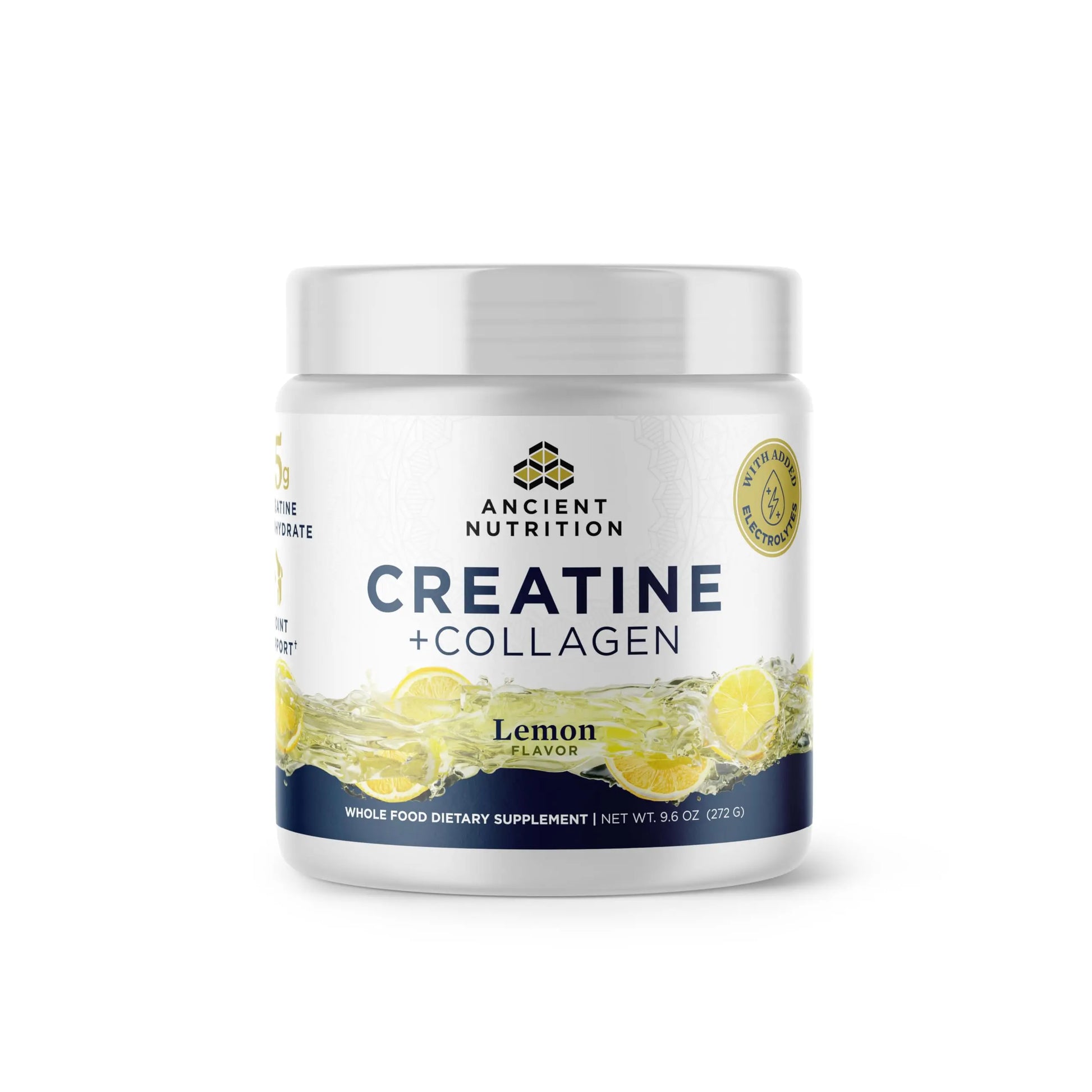 Ancient Nutrition Creatine + Collagen + Electrolytes – Muscle Strength, Lean Body Mass, Joint Comfort & Cognitive Support – Includes 5g Creatine Monohydrate for Women Ancient Nutrition